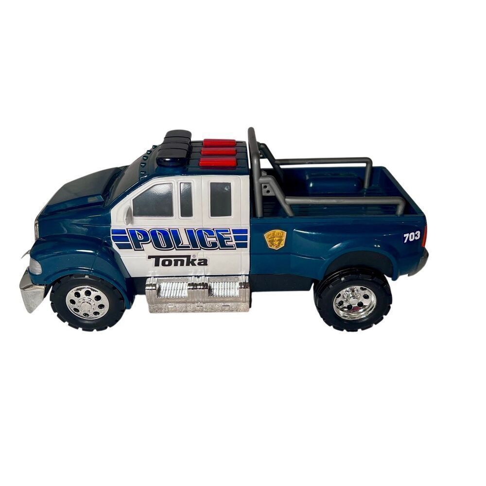 Tonka Rescue Force Police Pickup Truck Tested Works - Picture 2 of 13